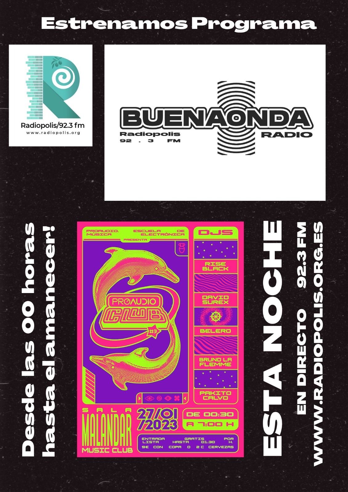 Estreno Programa Buena Onda